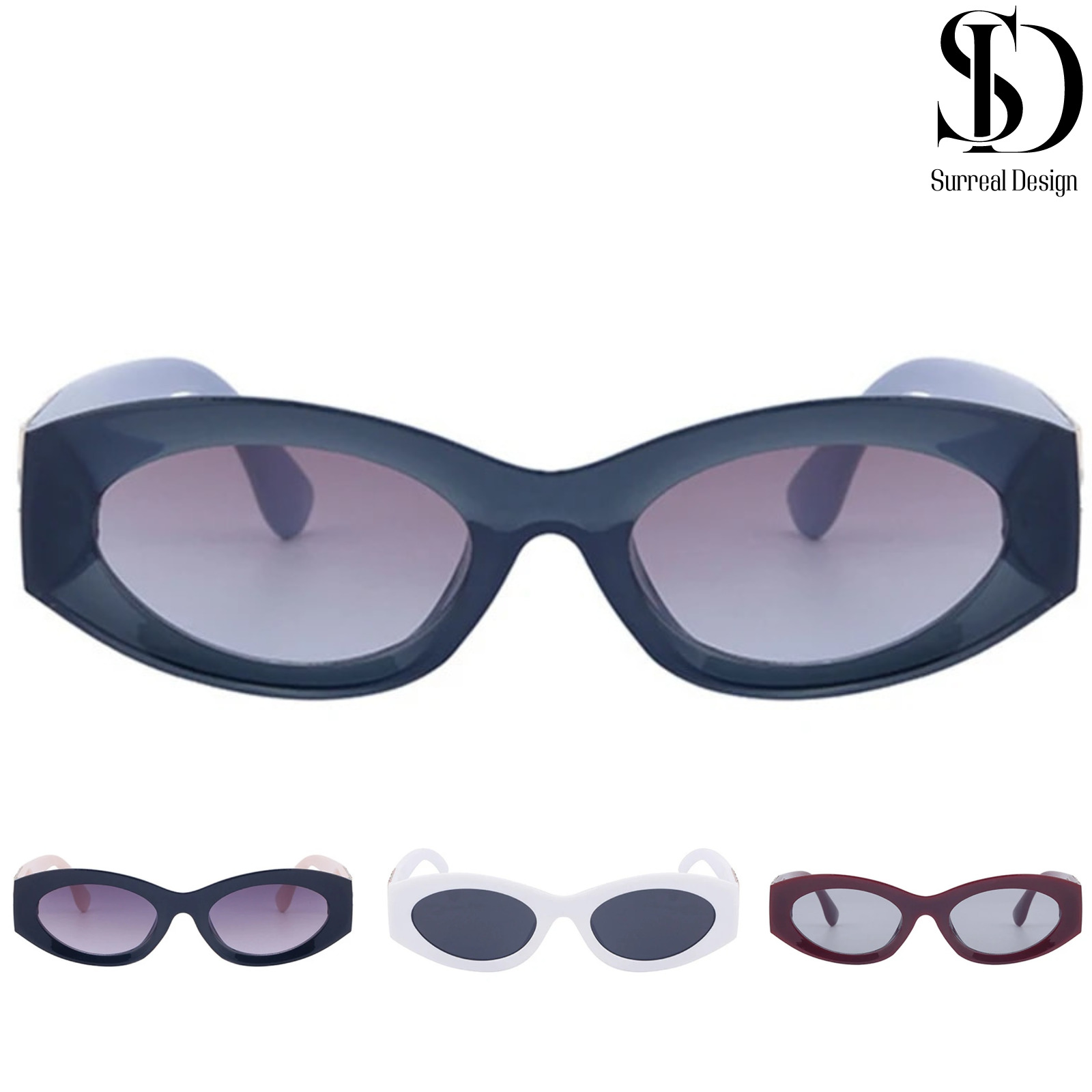 Women UV400 Sunglasses Travel Eyewear Gradient Lens Driving Beach Shades Stylish