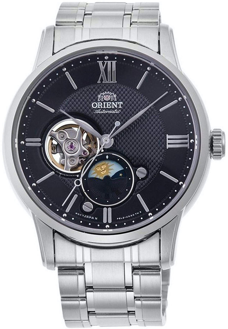 Orient Sun and Moon RA-AS0008B10B Orologio Uomo Meccanico
