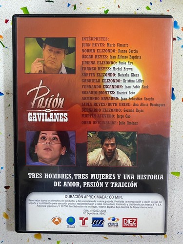 PASION DE GAVILANES DVD Nº 13 INCLUYE FOTOS Y BIOGRAFIAS DE LOS PROTAGONISTAS - Imagen 3 de 3