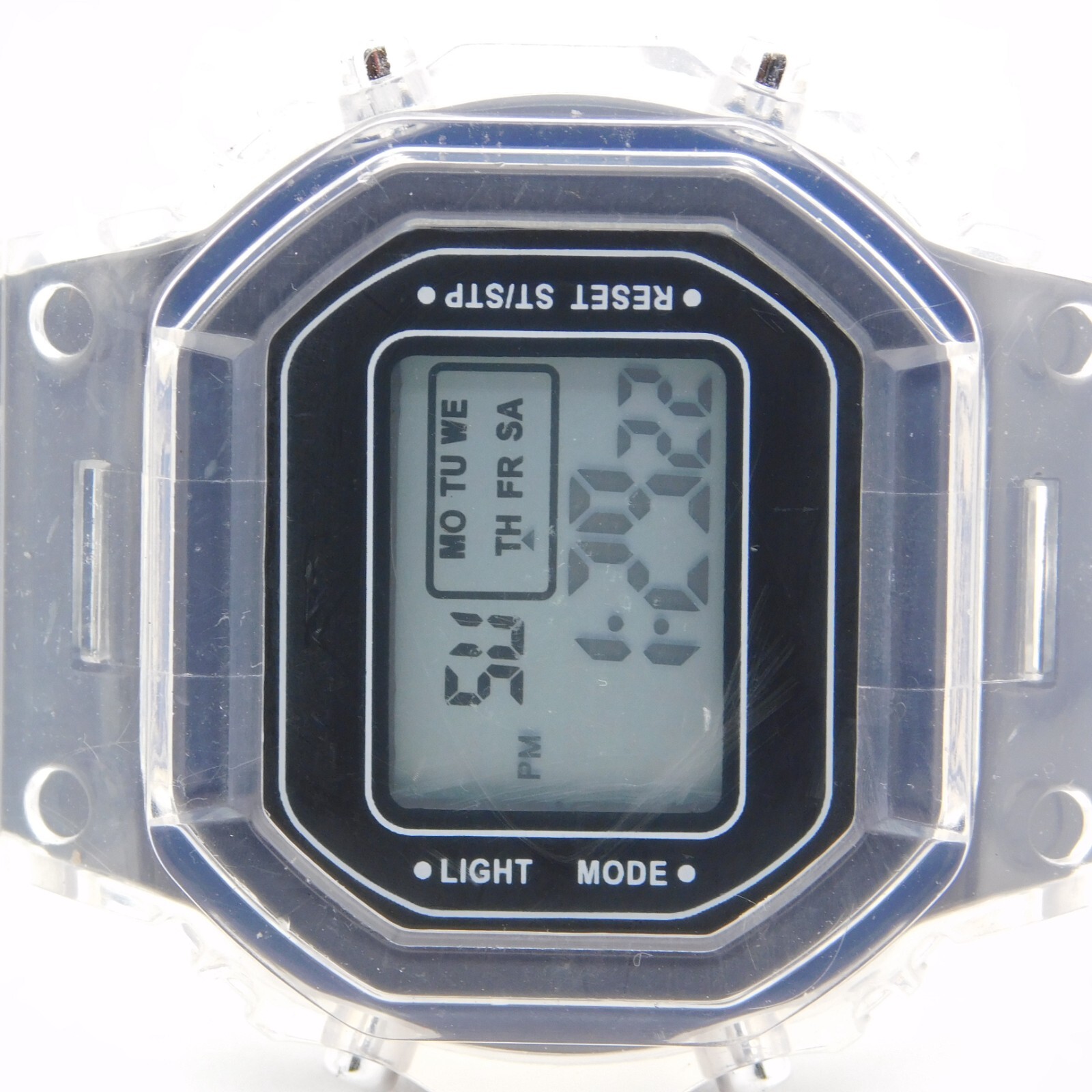 Multi-function Watch Clear Plastic Quartz Digital… - image 2