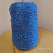 Bramwell Silky machine knitting yarn - electric blue acrylic 400 grams (C131)