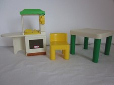 Little Tikes Doll House Kitchen Island Table Chair