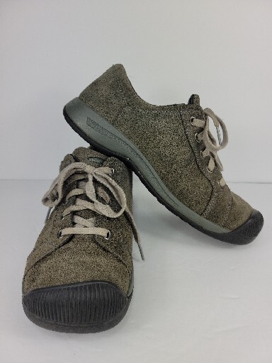 Keen Hiking Shoes Womens 9.5 Reisen Hunter Green Suede Comfort Long Wear GUC