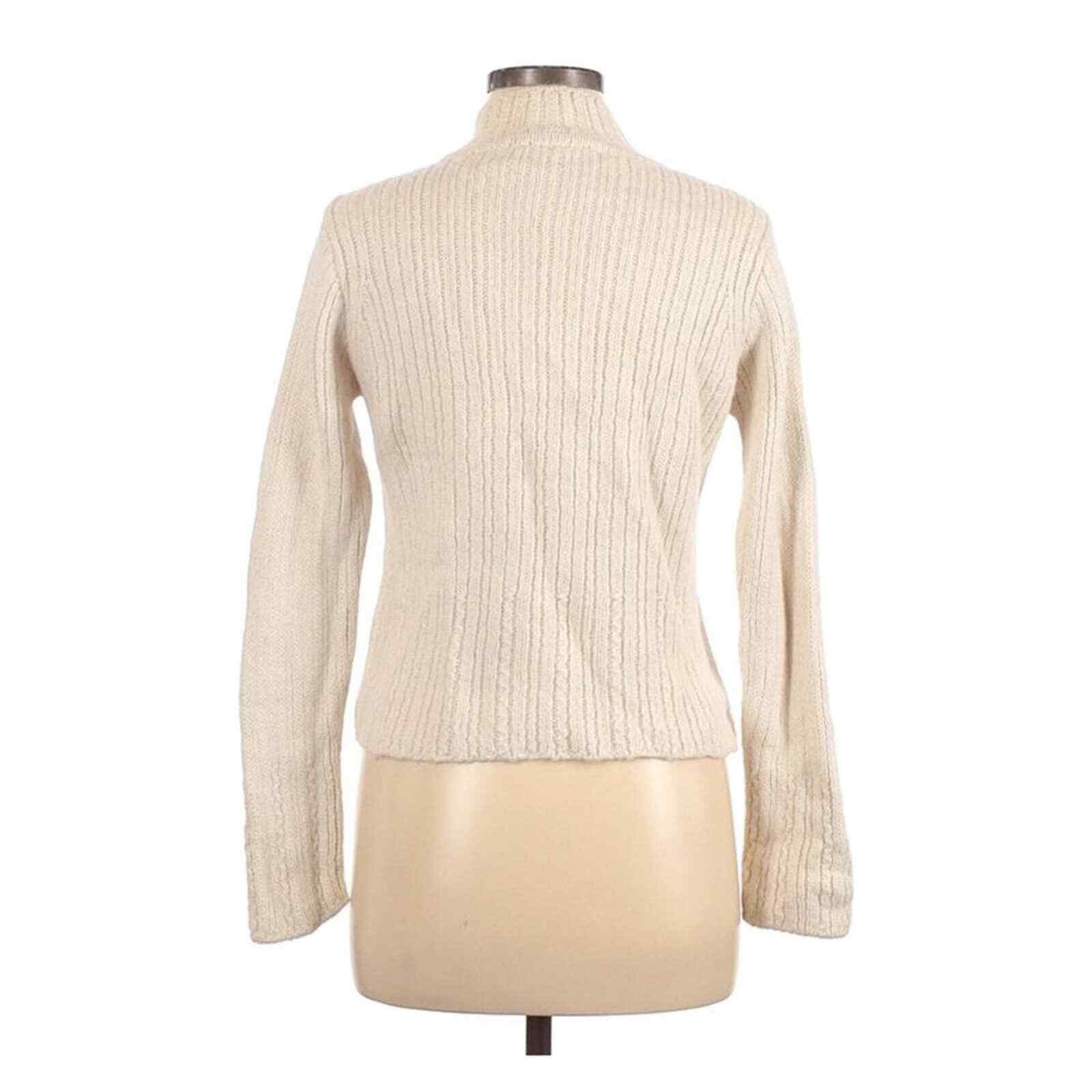 Inis Meain Ivory Wool Turtleneck 