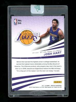 2017-18 Panini Absolute Memorabilia Josh Hart Rookie RC