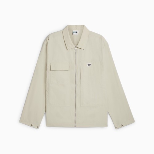 PUMA DOWNTOWN Relaxed Shirt Jacket Sommer-Jacke 626752-68 beige off-white XXL