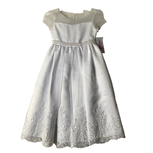 white lace cold shoulder dress Timeless Off-Shoulder 3/4 Sleeve Custom Lace Tea-Length Wedding Dress main image 1