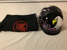 Torc Helmuts T-53 Motorcycle Half Helmut Size Small 55-56 CM Eagle Graphics