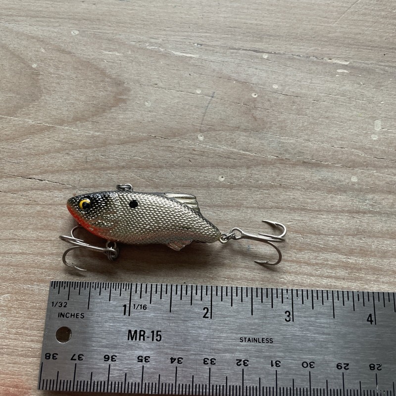 Manns Sugar Shad Vintage 2” Silver Red