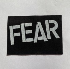 Fear Cloth Patch Sew On Badge Punk Rock Approx 3" X 4.25" CP60 