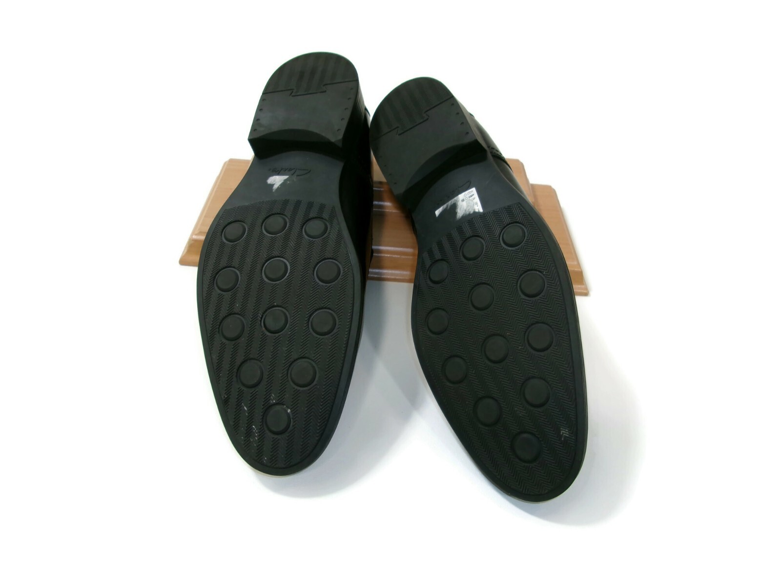 Mens COLLECTION by CLARKS Extreme Comfort Size 12 Black Leather Slip Ons Loafers image 7