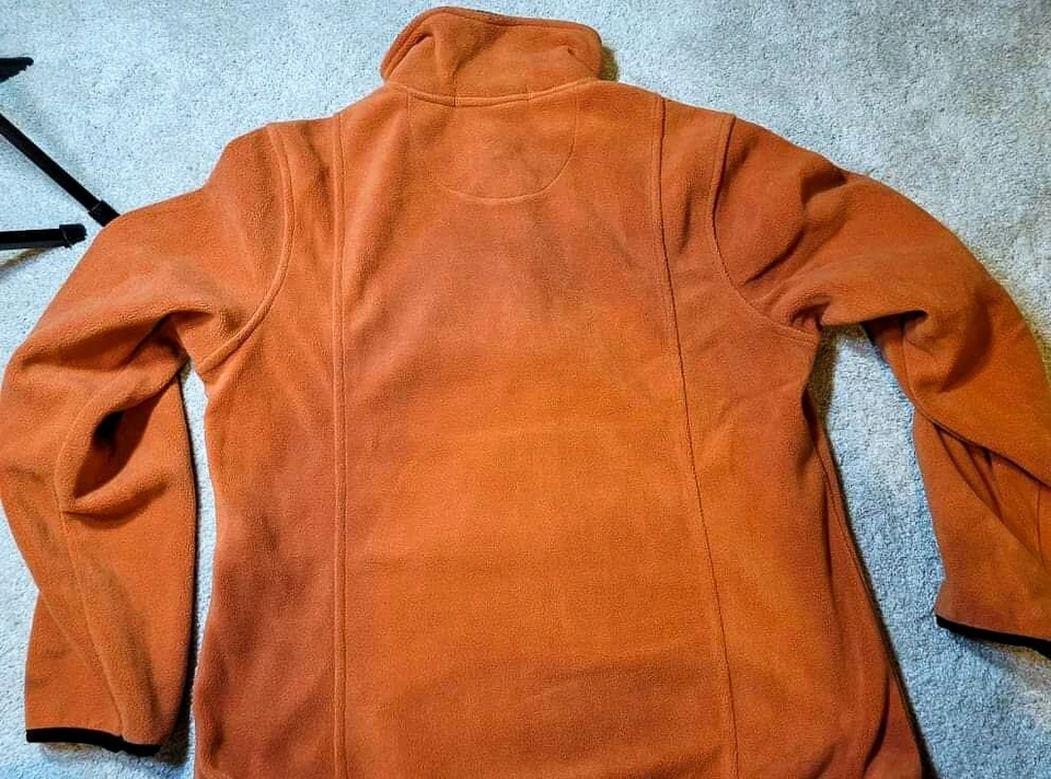 女式 Chestnut Hill Microfleeze Fulll Zip 夹克 Sienna 橙色小号 — 第 4/4 张图片