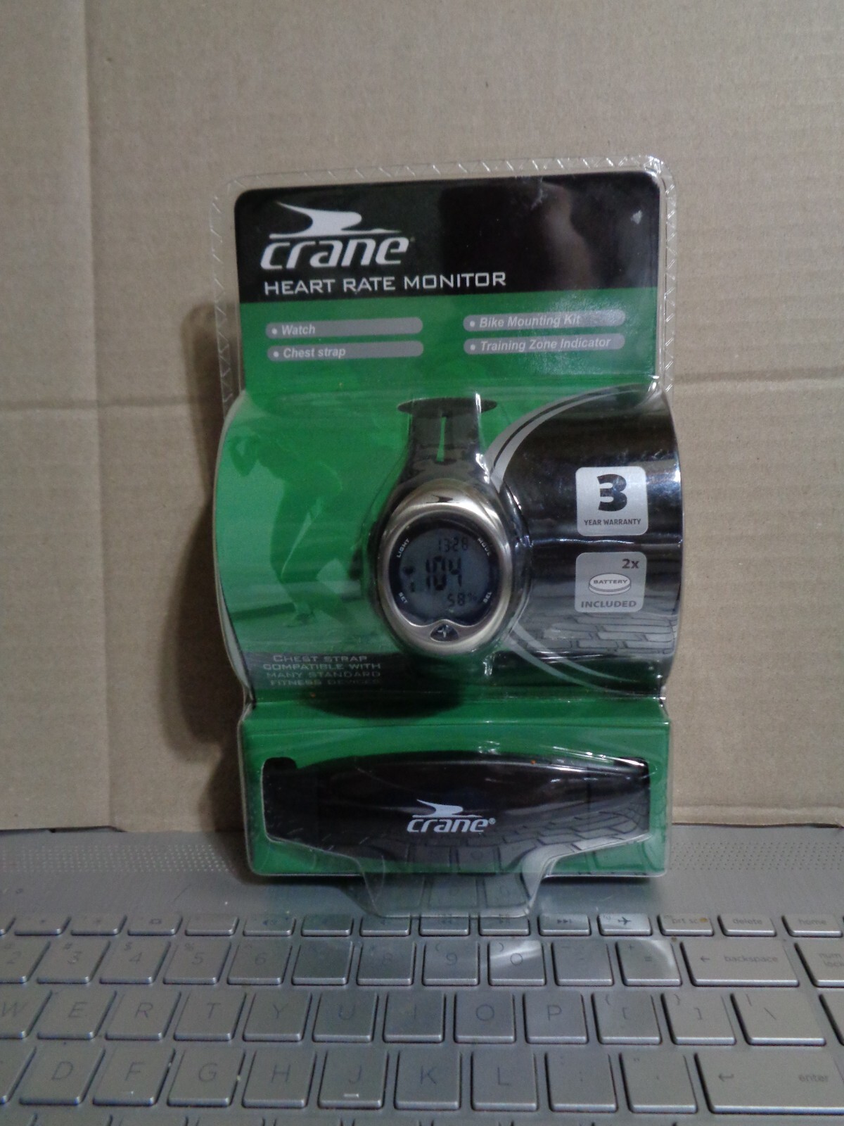 Crane Heart Rate Monitor Chest Strap Bike Mount 90630 New