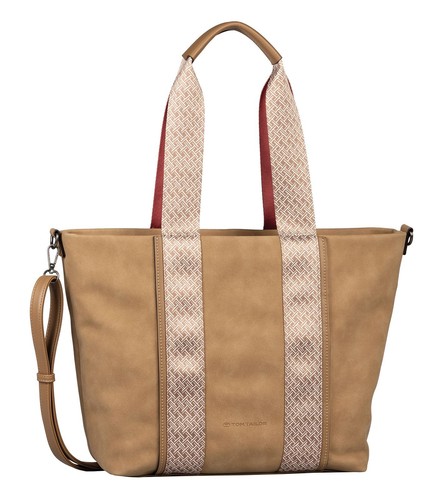 TOM TAILOR Zena Shopper Uomo: Borsa Sportiva In Similpelle E Tessuto, Capiente E Pratica. Perfetta Per Il Lavoro O Il Tempo Libero.