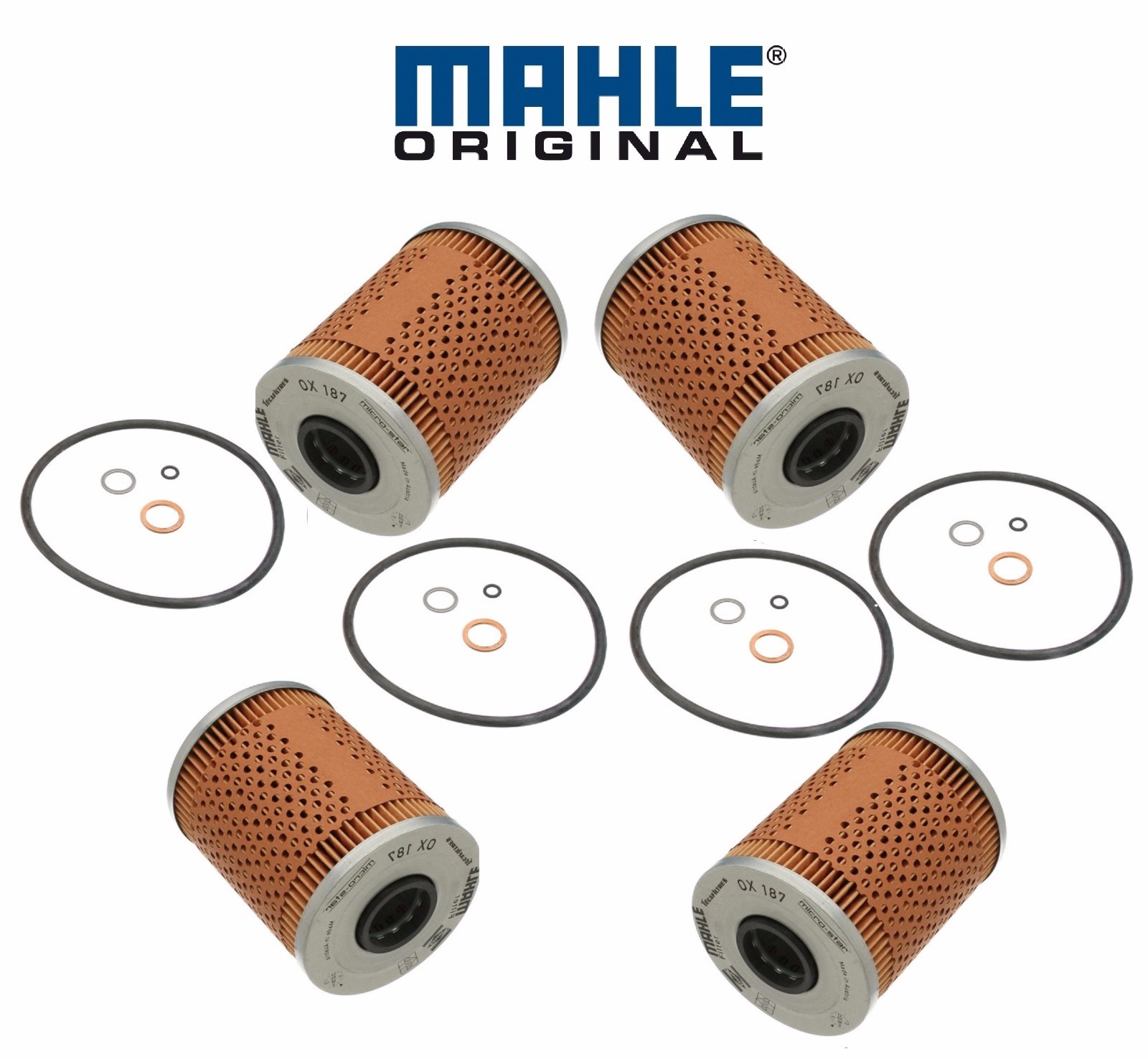 For BMW E36 E46 M3 Z3 Z4 Set of 4 Engine Oil Filters Mahle Brand 11427833769 eBay