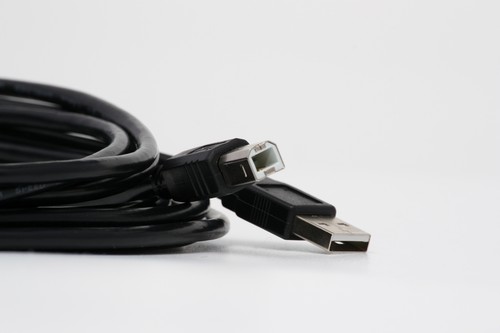 5m USB PC / Fast Data Synch Black Cable Lead for Lexmark E460dn Printer - Picture 2 of 5