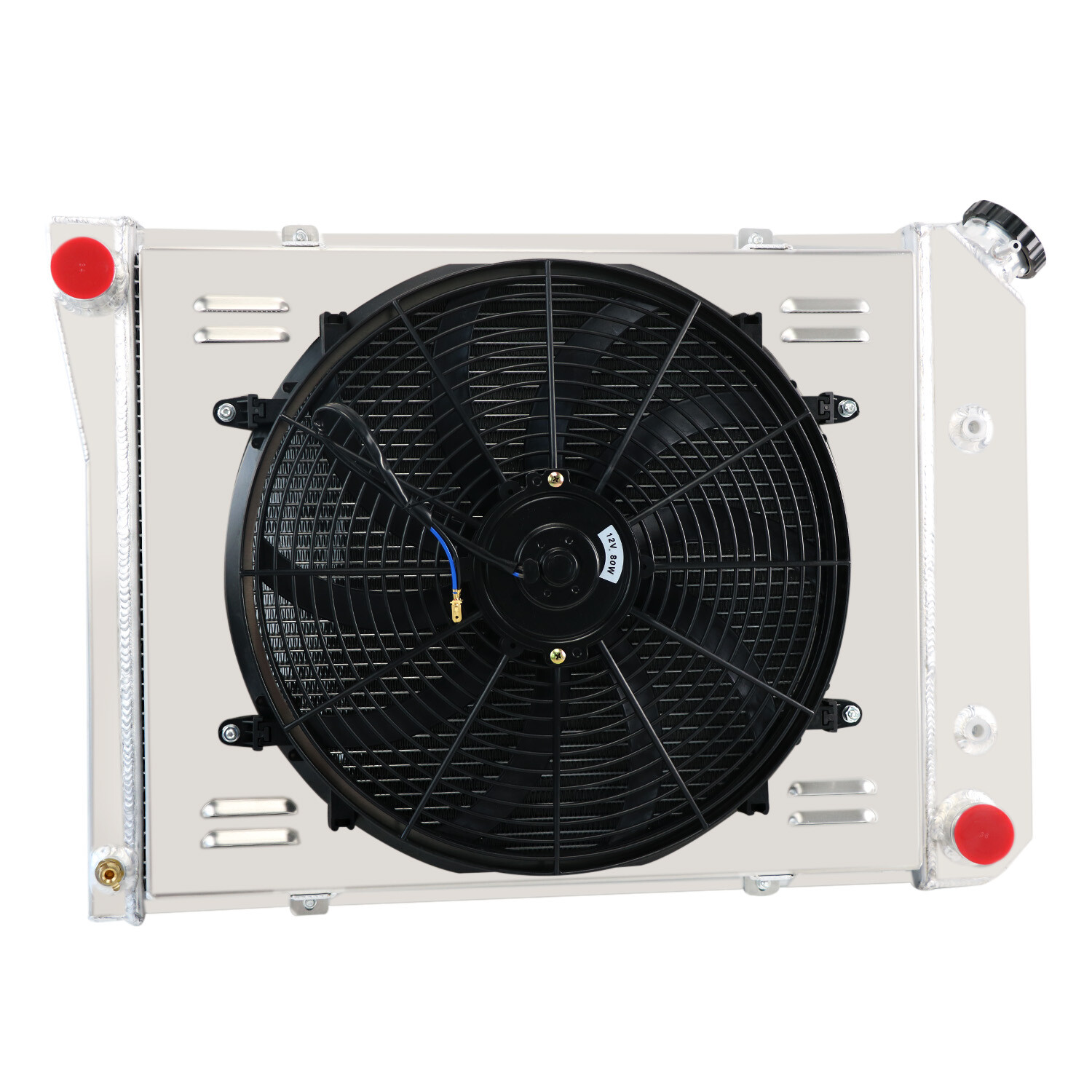 3 Rows Radiator Shroud&Fan Fits 1968-87 Chevy Camaro / Chevelle El Camino Carlo/