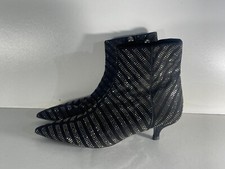 Zara Basic Collection Women's Shoes Size 5/38 Black Studded Ankle Boots  -B230