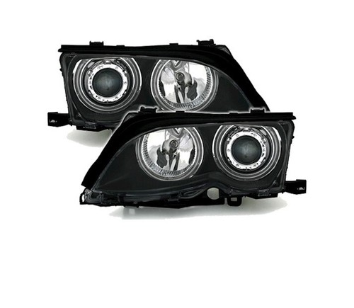 SET CCFL ANGEL EYES HEADLIGHTS VP542 For BMW 3 E46 SALOON TOURING 2001-05 - Picture 2 of 5