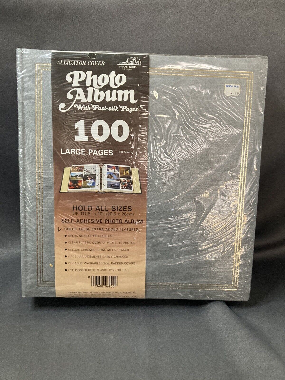 Pioneer Photo Albums Magnetic Self-Stick 3-Ring Photo Album 100