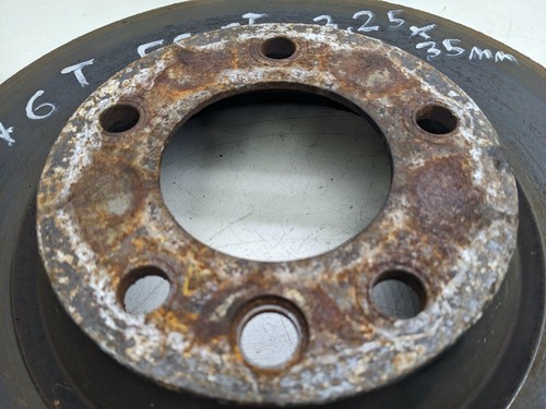 PORSCHE CAYENNE TURBO 955 2005 4.5 V8 FRONT BRAKE DISCS ROTORS 350MM - Picture 7 of 11