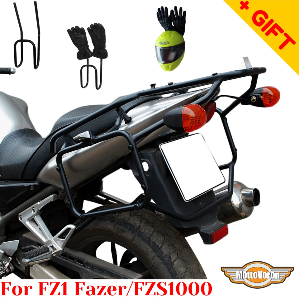 Sistema de equipaje portaequipajes para Yamaha FZ1 Fazer FZS 1000 maletas laterales bolsas, Bonus Foto 2 de 4