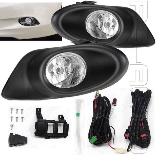 Fit 2008 2009 2010 HONDA ACCORD 4DR FRONT BUMPER CLEAR FOG LIGHT LAMP NEW PAIR eBay