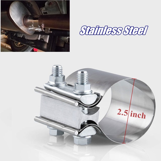 2.5 inch Exhaust Clamps Sleeve Joint Seal Stainless Steel Exhaust