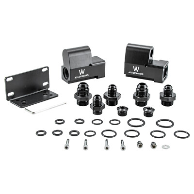 FULL FLOW ETHANOL 6AN 8AN E85 Conversion Flex Fuel Sensor Adapter Kit Universal