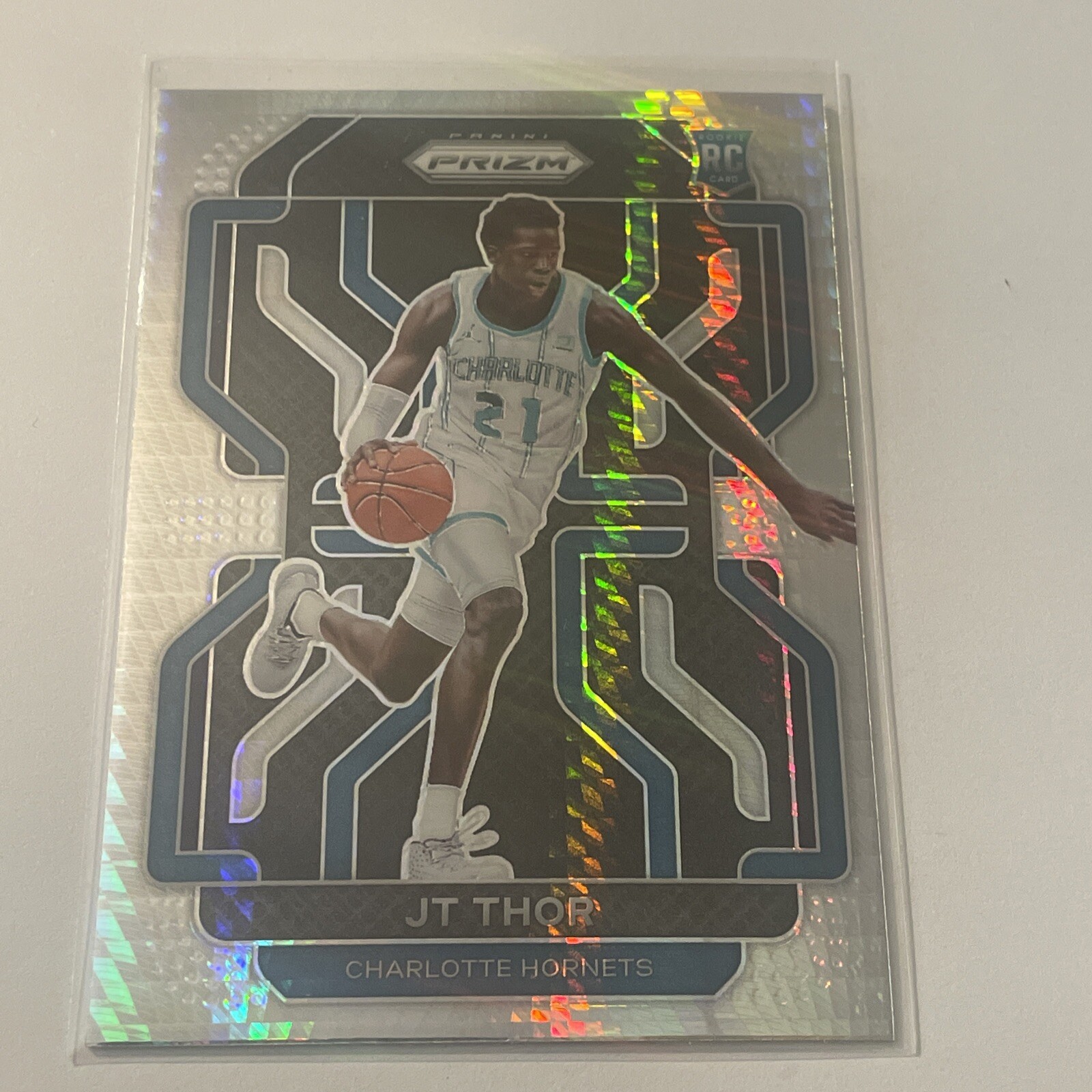 202122 Panini Prizm JT Thor Silver Hyper Prizm 272 Rookie RC