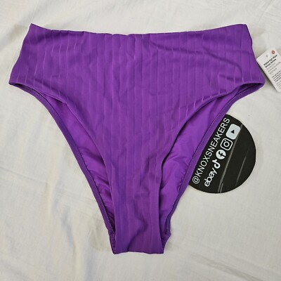 Lululemon Ribbed High Waist Skimpy Bottom ATPU Purple Bikini