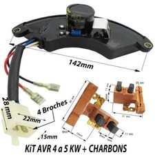 Groupe ELECTROGENE  piece generatrice carte regulateur AVR 4 a 5 KVA +Charbons  