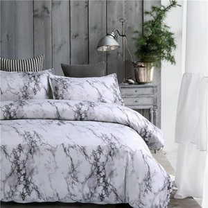 MARBLE GREY /& PINK Reversible Duvet Cover Quilt Bedding Set Pillowcases All Size