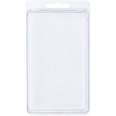 Clear Plastic Clamshell Storage Container, 5.125''H x 2.9375''W x 1.25''D 100 Pack
