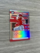 2021 Panini Donruss Optic Signature Series Holo Prizm Max Schrock #SS-SC Auto