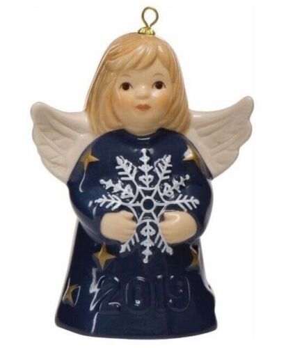 Hummel GOEBEL 2019  44th Edition ANNUAL ANGEL BELL G114402 Snowflake SAILOR BLUE - Picture 1 of 5