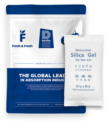 500 gram X 2 PK ''Dry & Dry'' High Quality Pure Reusable Silica Gel Desiccant