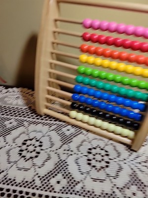 ELC Educational Wooden Abacus Counting Durable Learning Toy Just Play LLC 11 x10
