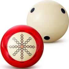 2 Pcs Billiards Cue Ball with Dots Practice Training Artifact Regulation Size...