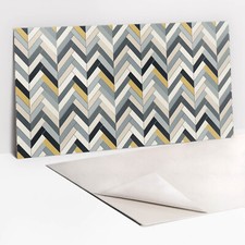 Vinyl Self-Adhesive Kitchen Wall Panel Backsplash Parquet composition 100x50