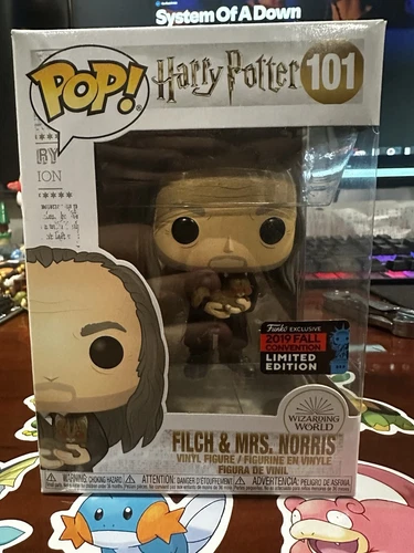 Funko POP! Harry Potter: Filch and Mrs. Norris #101 2019 NYCC Shared Exclusive