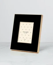 KATE SPADE MAKE IT POP 4x6" BLACK PICTURE FRAME 898281.NEW IN BOX.