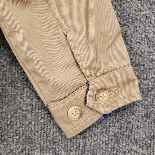 Polo Ralph Lauren Jacket Kids 5 Khaki Twill Full Zip Harrington Collared Bomber - Picture 11 of 12