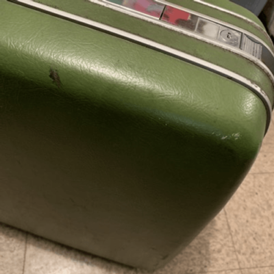 Vintage Samsonite Large Hard Case Green Suit Case Luggage | eBay