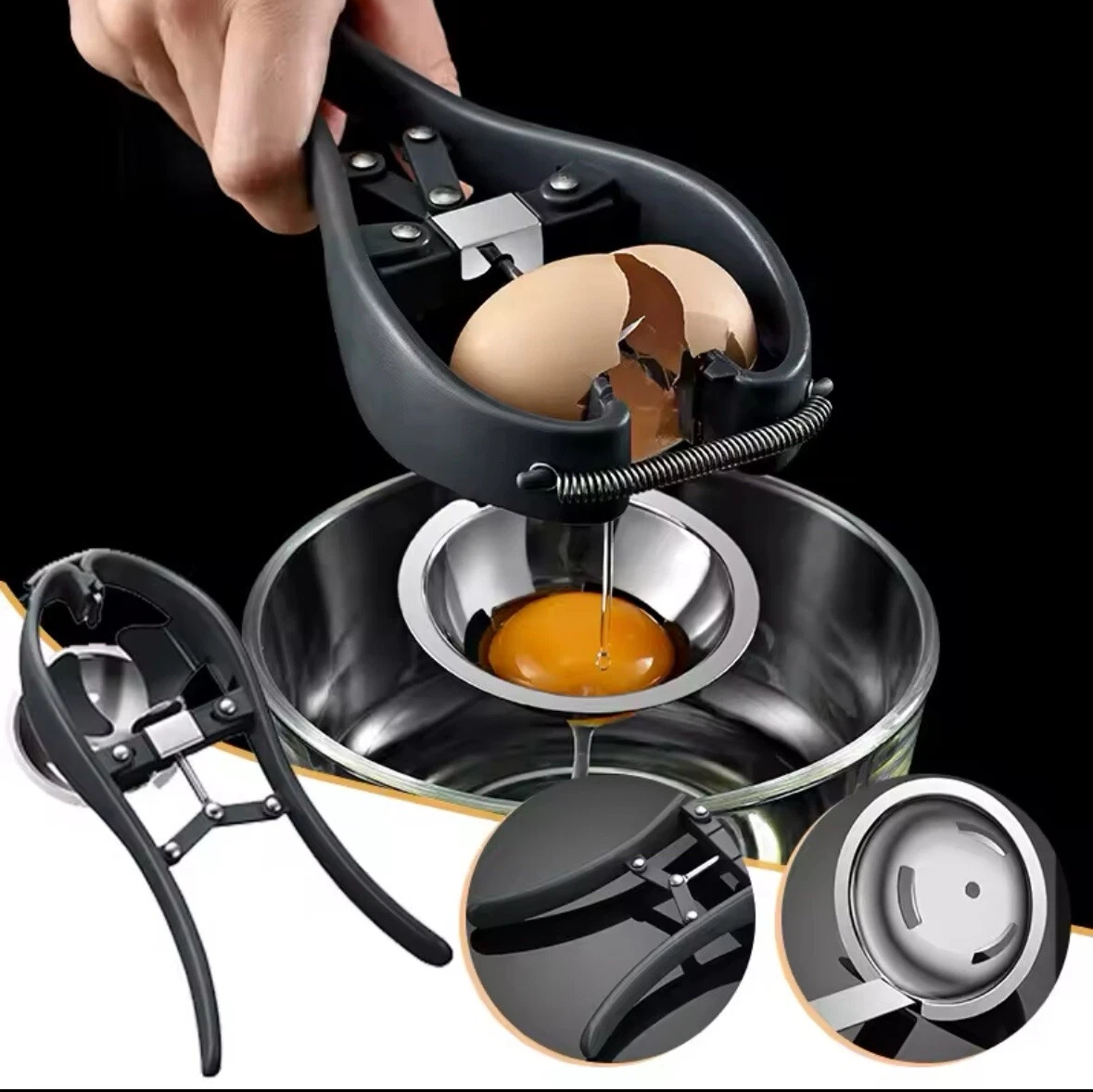 Stainless Steel Egg Opener Egg Scissors and Separator
Opens in a new window or tab