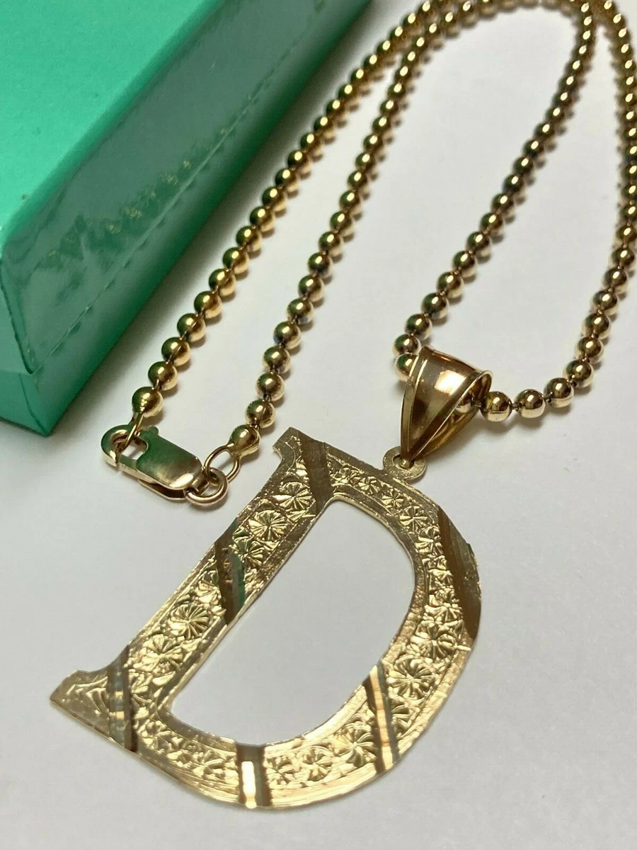 Extra large 2024 initial necklace
