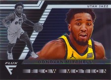 Donovan Mitchell 2020-21 Panini Flux Flow Motion Insert Chrome Card #15 Jazz NBA