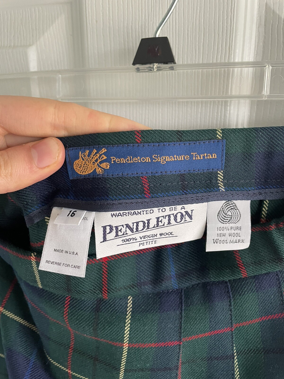 Pendleton Multicolor Plaid Midi Skirt EUC - image 5
