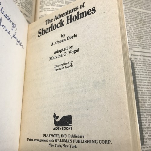 Adventures Of Sherlock Holmes 1983 Moby Illustrated Classics Arthur Conan Doyle - Picture 16 of 24