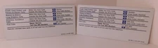 TWO - New Old Stock Aluminum AT&T Single Slot Payphone LOWER Informational Cards